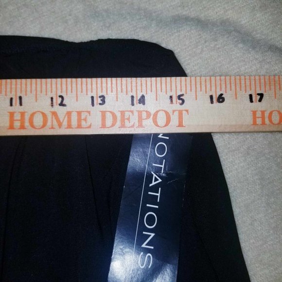 NWT Notations Women's Black Polyester Blend Trumpet Skirt Size XL - Picture 5 of 6